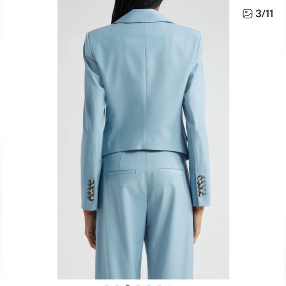 NWOT: Veronica Beard Hosanna Dickey Blazer / Jacket in Sea Glass Size 6 - Picture 4 of 15